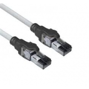 Мрежов пач кабел ACT S/FTP, CAT6a, RJ-45 - RJ-45, 3.0 m, Медни проводници, Сив